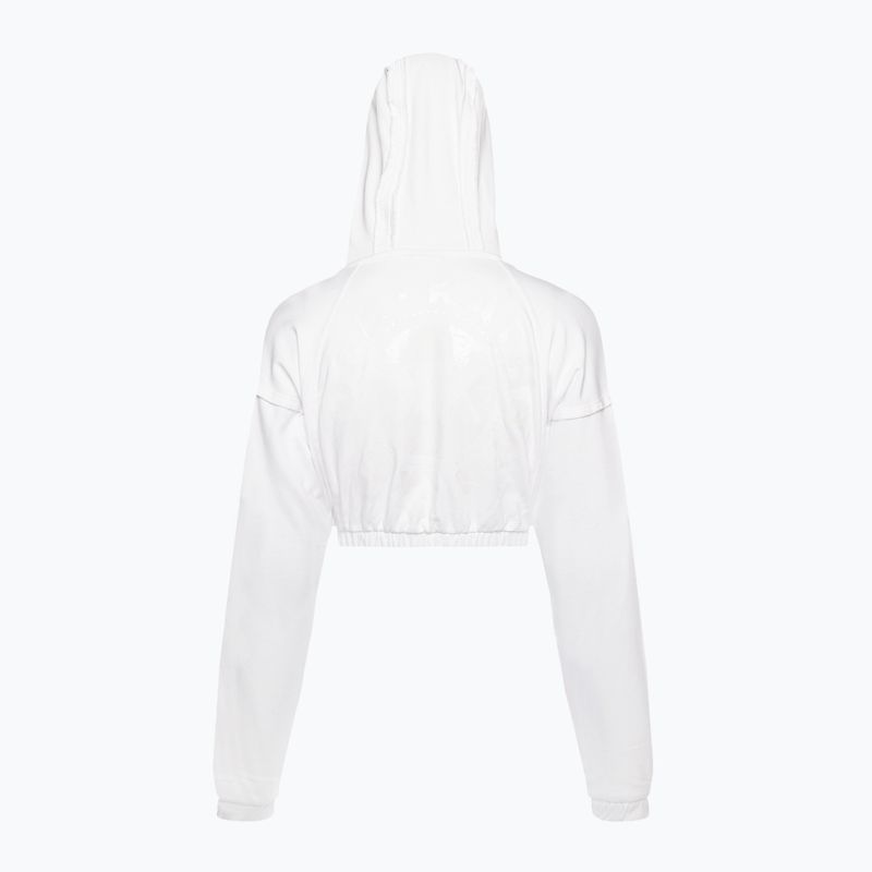 Bluza treningowa damska Gymshark KK Twins Zip Up Crop white 6