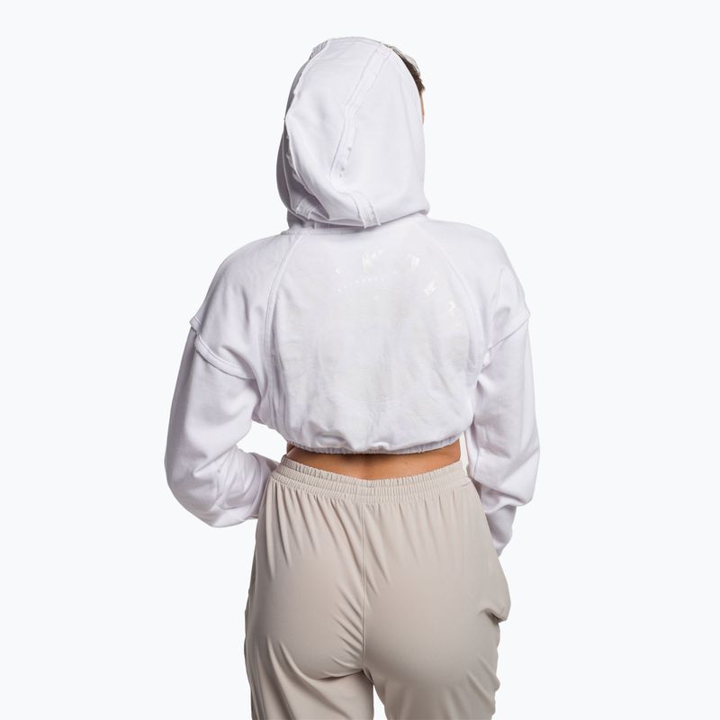 Bluza treningowa damska Gymshark KK Twins Zip Up Crop white 3