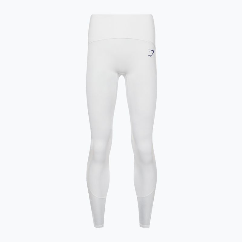 Legginsy treningowe damskie Gymshark Pulse white/blue 6