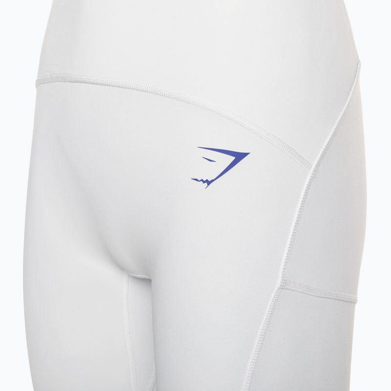Legginsy treningowe damskie Gymshark Pulse white/blue 8