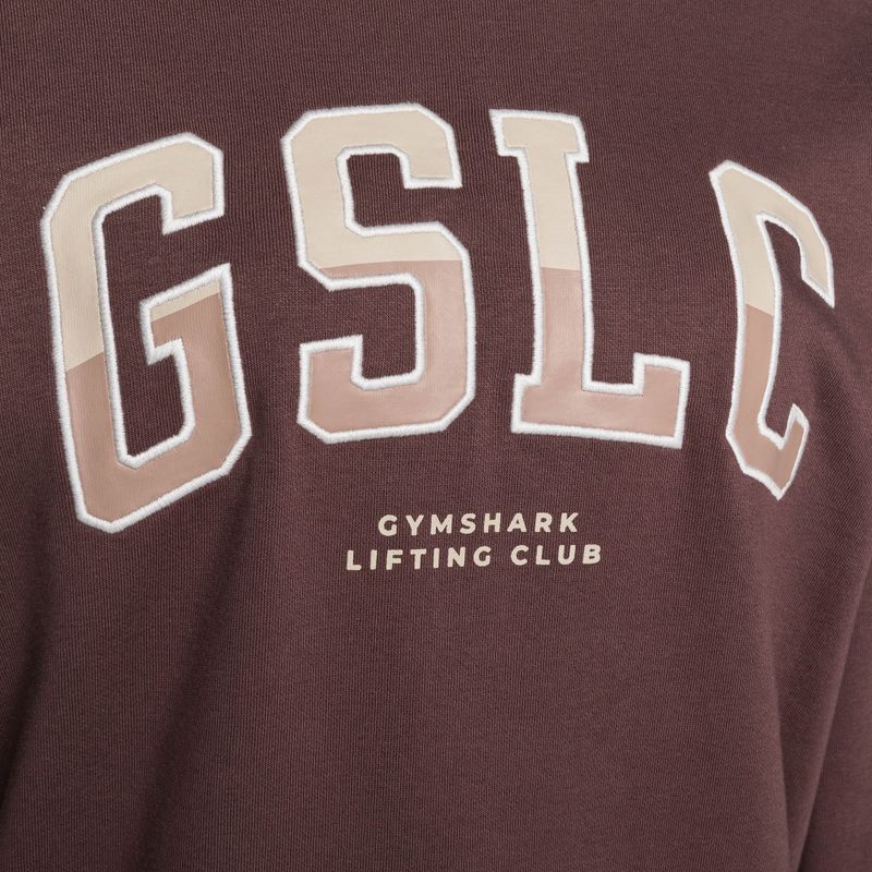 Bluza treningowa damska Gymshark Gfx Gslc Oversized brown 7