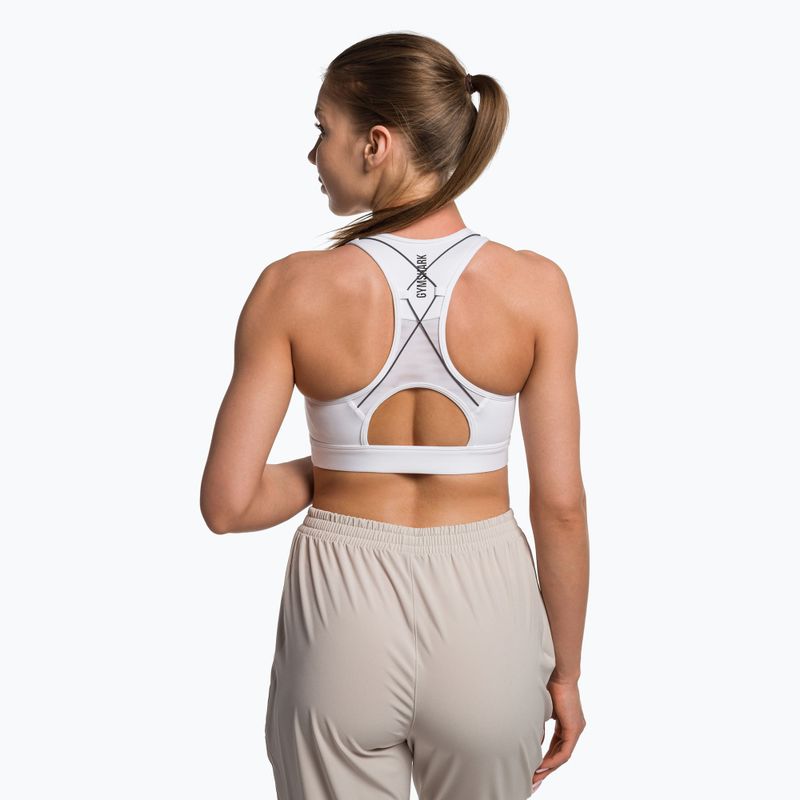 Biustonosz treningowy Gymshark Pulse Sports white 3