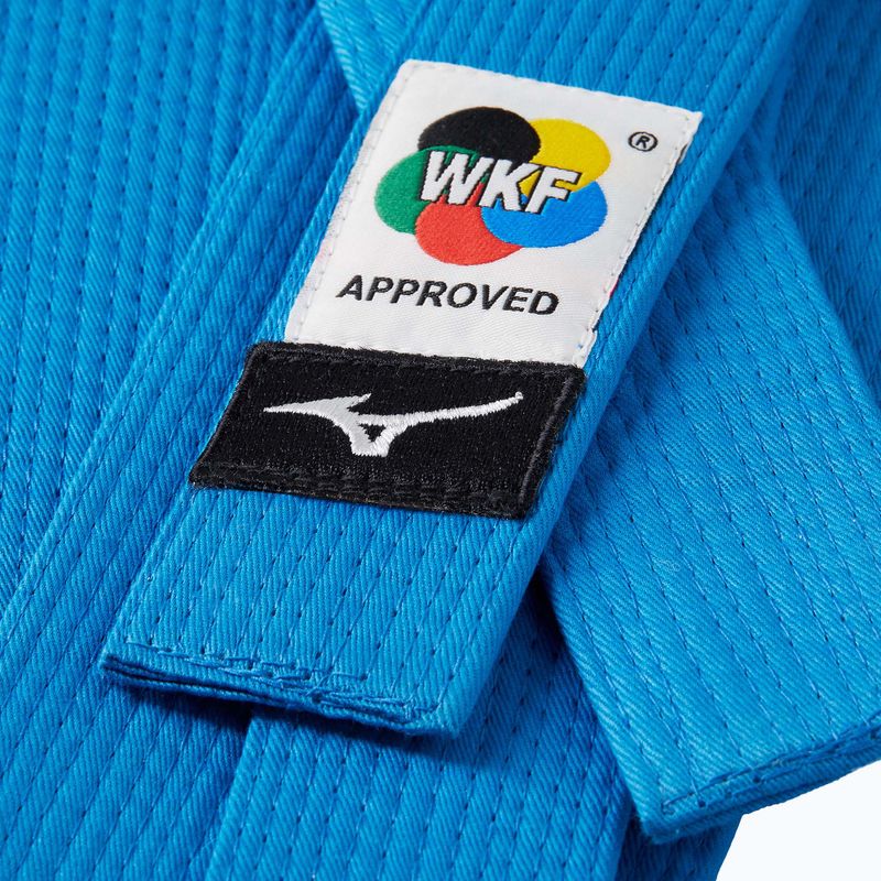 Pas do kimona Mizuno Karate WKF RB blue 2