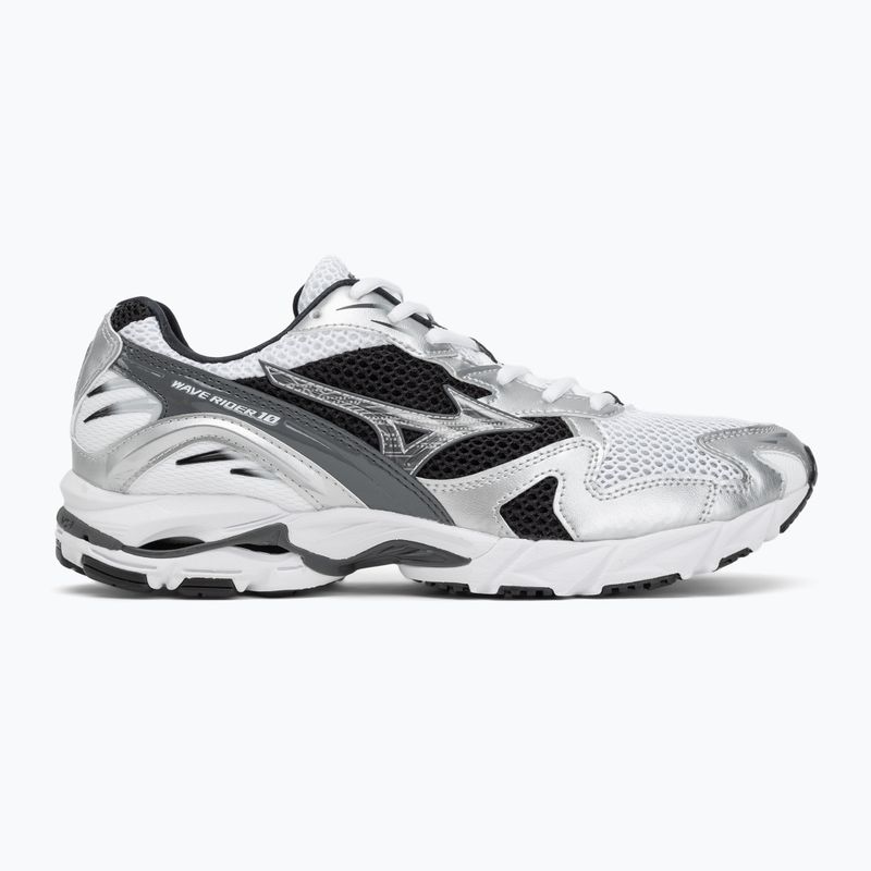 Buty męskie Mizuno Wave Rider 10 white/silver/black 2