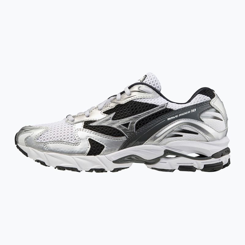 Buty męskie Mizuno Wave Rider 10 white/silver/black 2