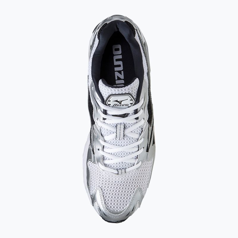 Buty męskie Mizuno Wave Rider 10 white/silver/black 3