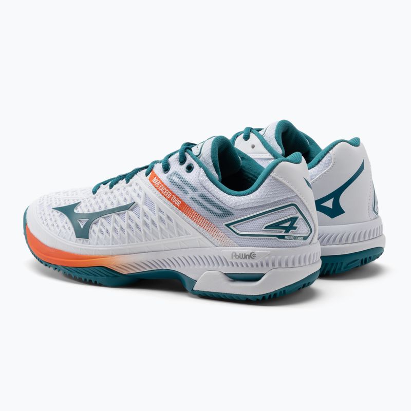 Buty do tenisa Mizuno Aw21 Wave Exceed Tour 4 Cc białe 61GC207485 3