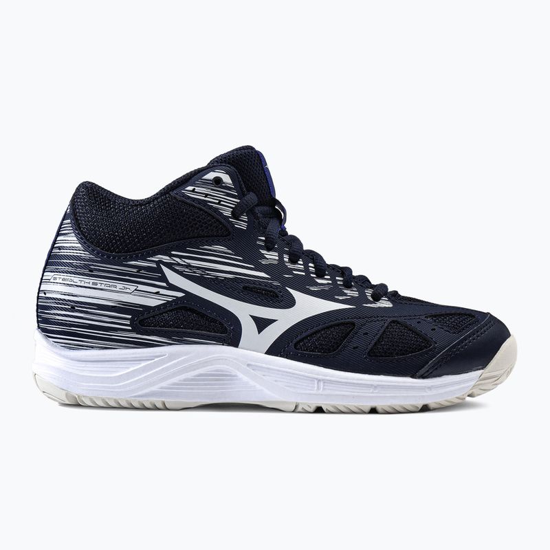 Buty do piłki ręcznej dziecięce Mizuno Stealth Star Mid granatowe X1GC211502 2