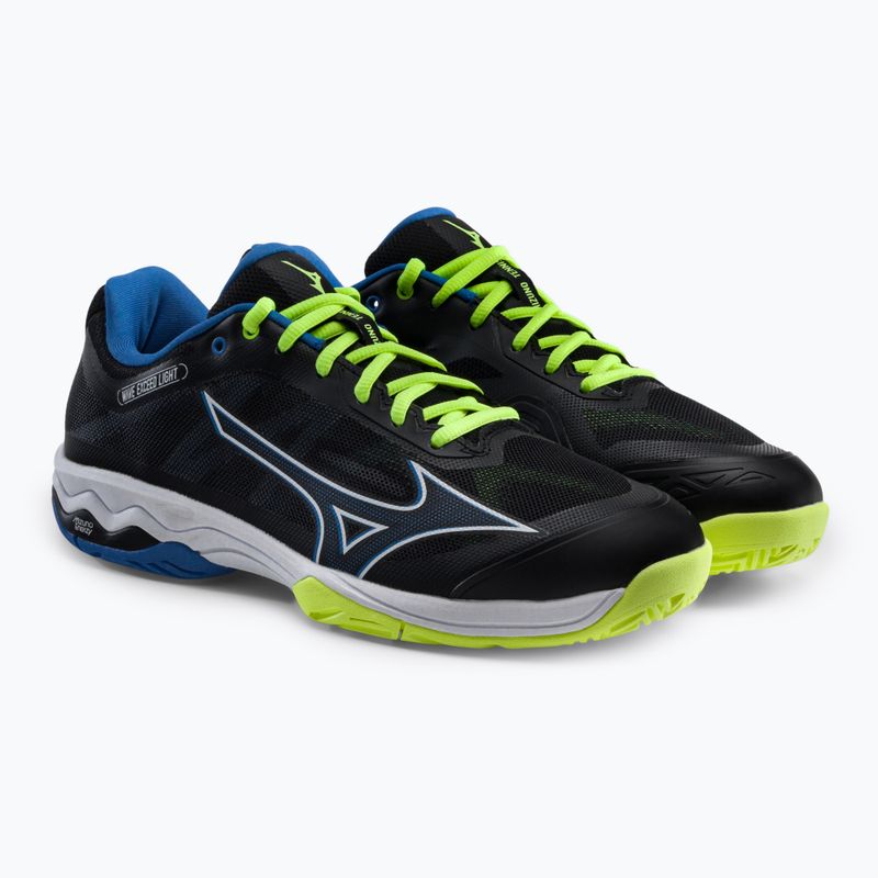 Buty do tenisa męskie Mizuno Wave Exceed Light AC black/neo lime/super sonic 5
