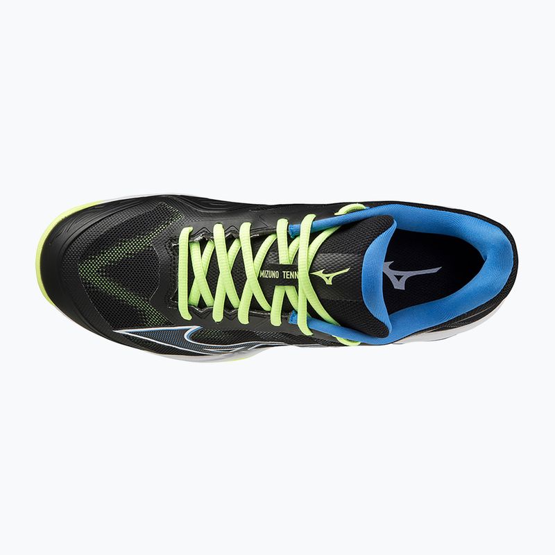 Buty do tenisa męskie Mizuno Wave Exceed Light AC black/neo lime/super sonic 12