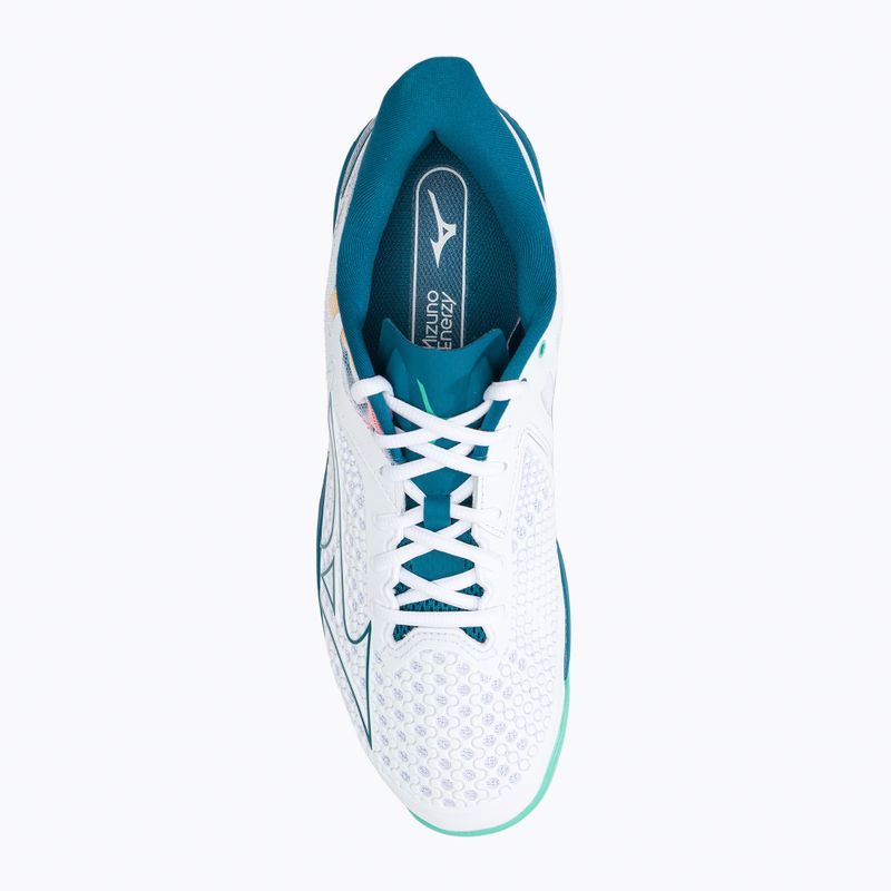 Buty do tenisa męskie Mizuno Wave Exceed Tour 5 AC white/ moroccanb/turquoise 6