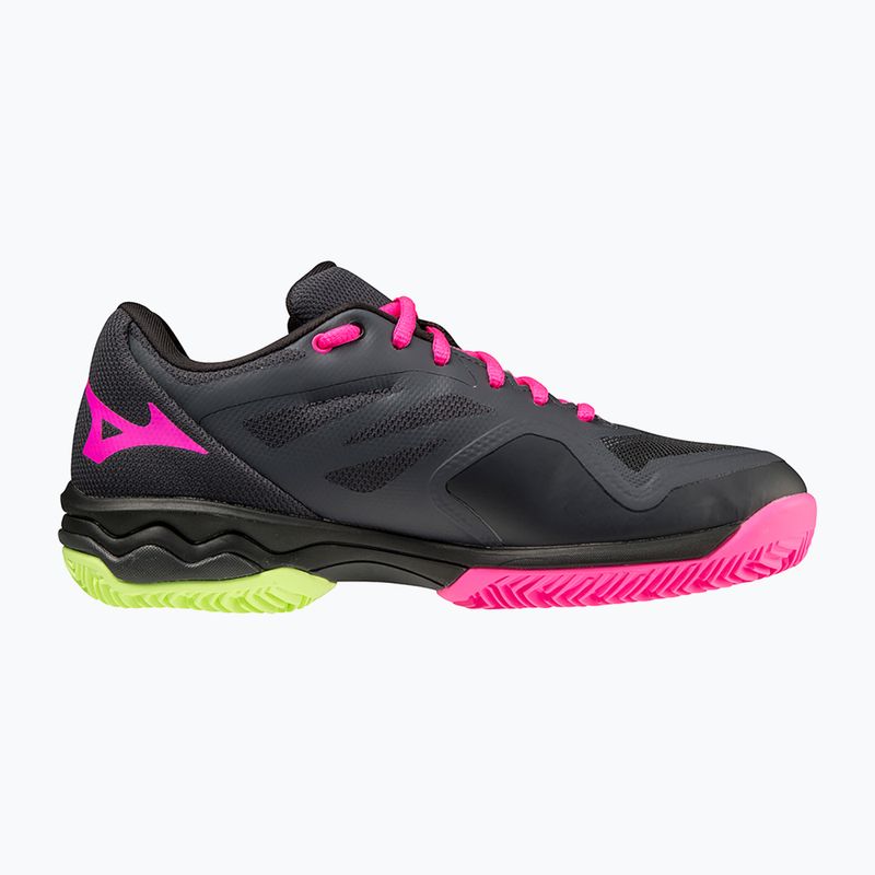 Buty do padla damskie Mizuno Wave Exceed Light Padel ebony/pink glo/neo lime 11