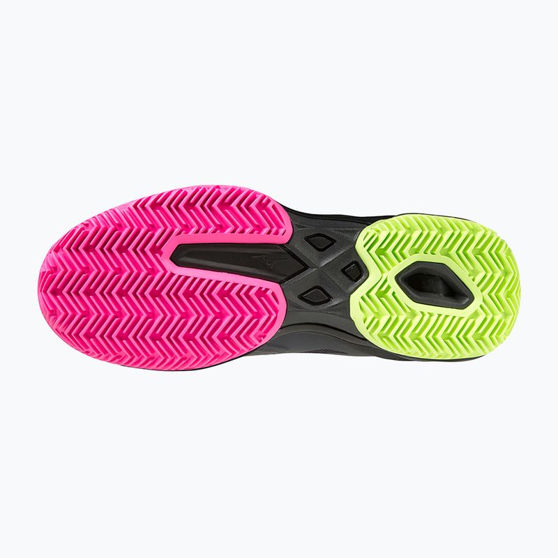 Buty do padla damskie Mizuno Wave Exceed Light Padel ebony/pink glo/neo lime 13