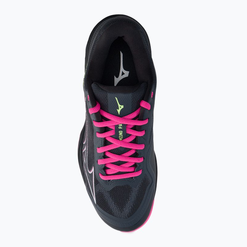 Buty do padla damskie Mizuno Wave Exceed Light Padel ebony/pink glo/neo lime 6