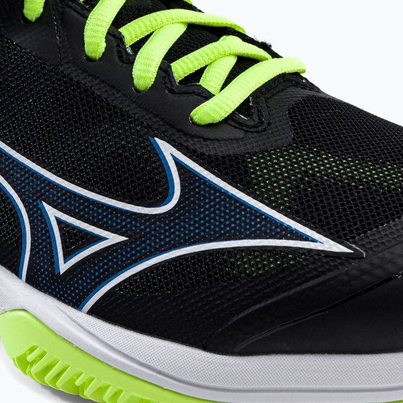 Buty do tenisa męskie Mizuno Wave Exceed Light CC black/neo lime/super sonic 7