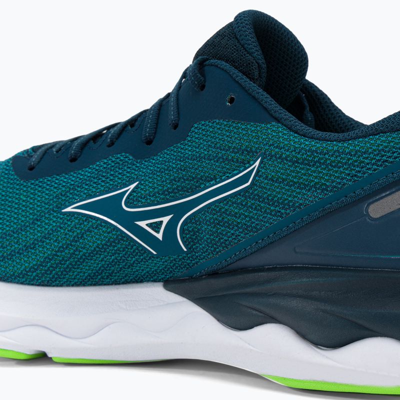 Buty do biegania męskie Mizuno Wave Skyrise 3 algiers blue/ white/ green gecko 11