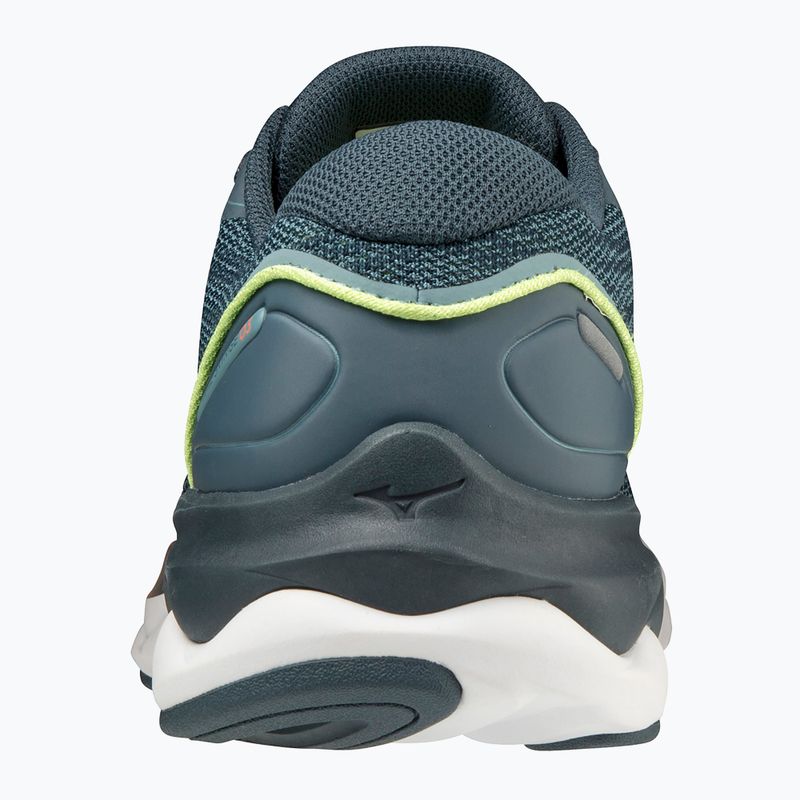 Buty do biegania męskie Mizuno Wave Skyrise 3 smoke blue/ neo lime/ neon flame 13