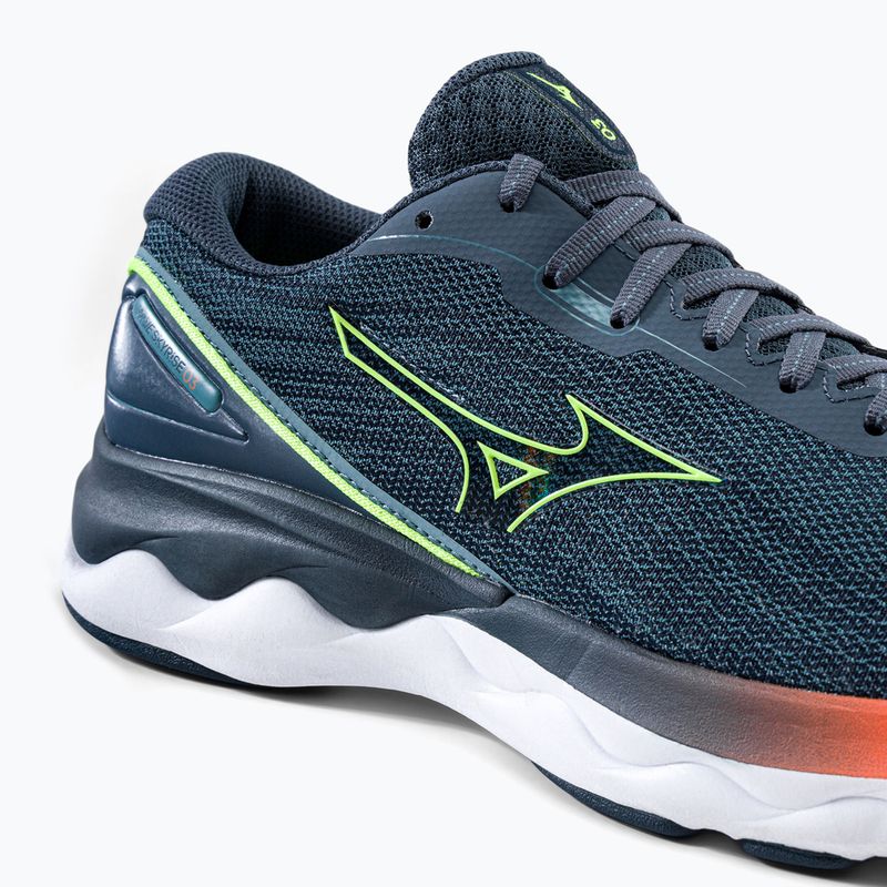 Buty do biegania męskie Mizuno Wave Skyrise 3 smoke blue/ neo lime/ neon flame 8