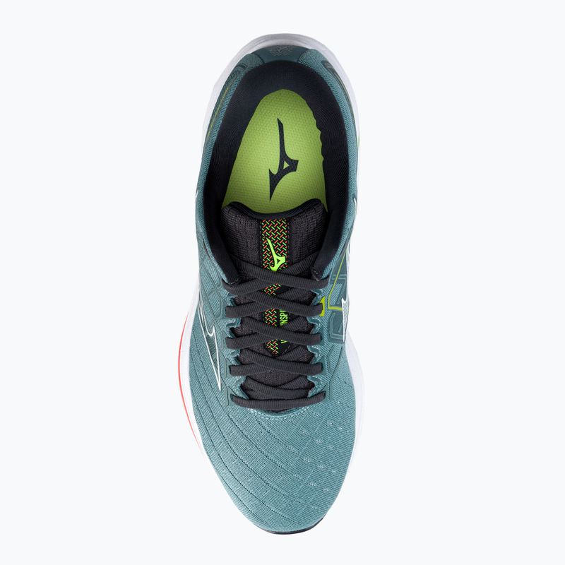 Buty do biegania męskie Mizuno Wave Inspire 18 niebieskie J1GC224401 6