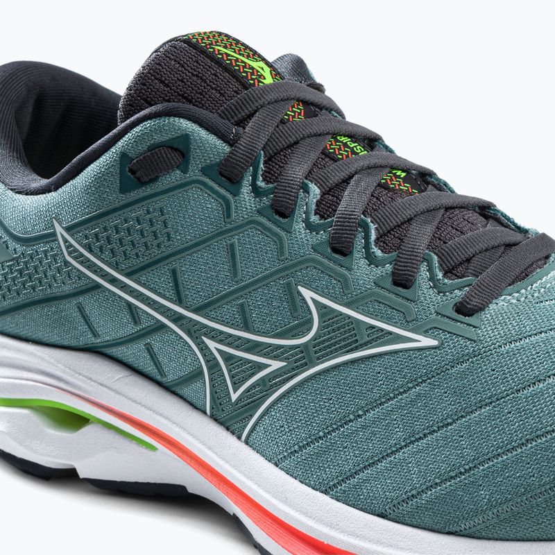 Buty do biegania męskie Mizuno Wave Inspire 18 smoke blue/white/neon flame 8