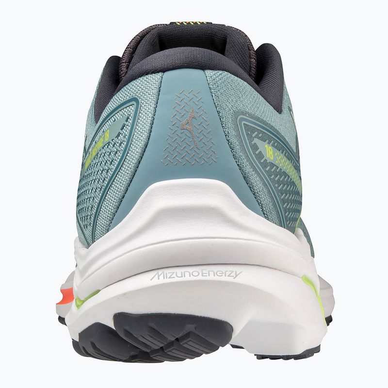 Buty do biegania męskie Mizuno Wave Inspire 18 smoke blue/white/neon flame 12