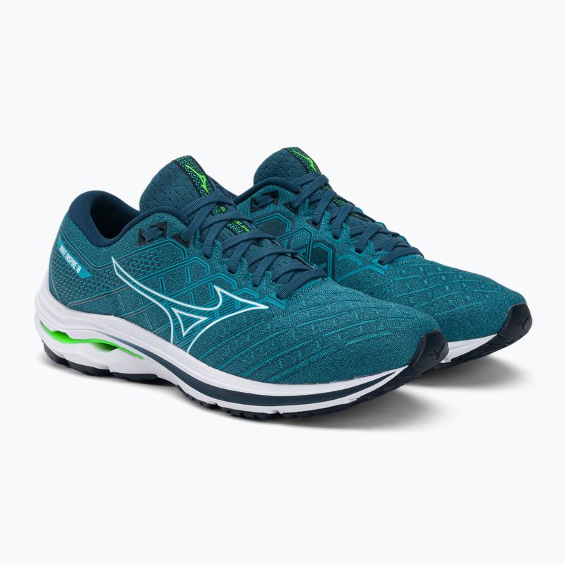 Buty do biegania męskie Mizuno Wave Inspire 18 moroccan blue/white/gibraltar sea 4