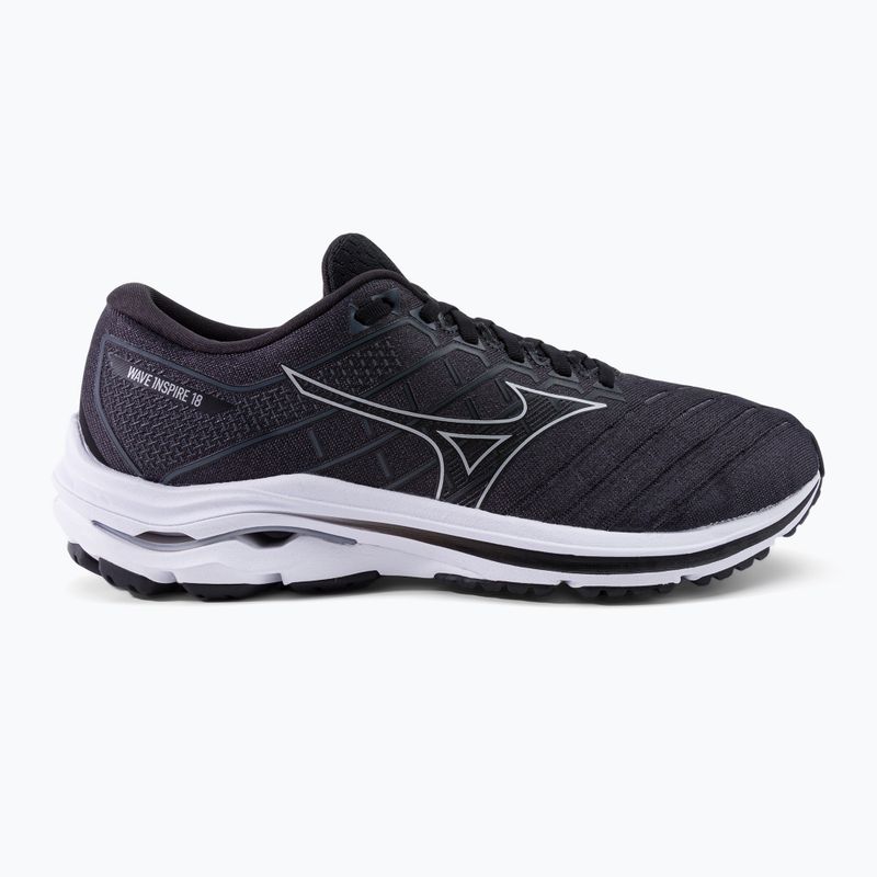 Buty do biegania męskie Mizuno Wave Inspire 18 black/silver/ebony 2