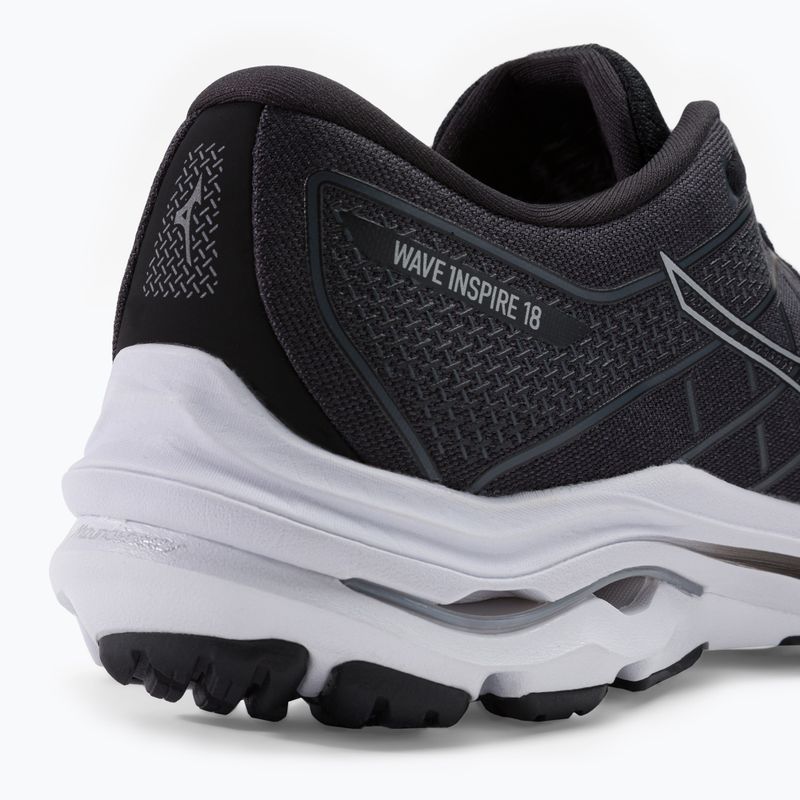 Buty do biegania męskie Mizuno Wave Inspire 18 black/silver/ebony 9
