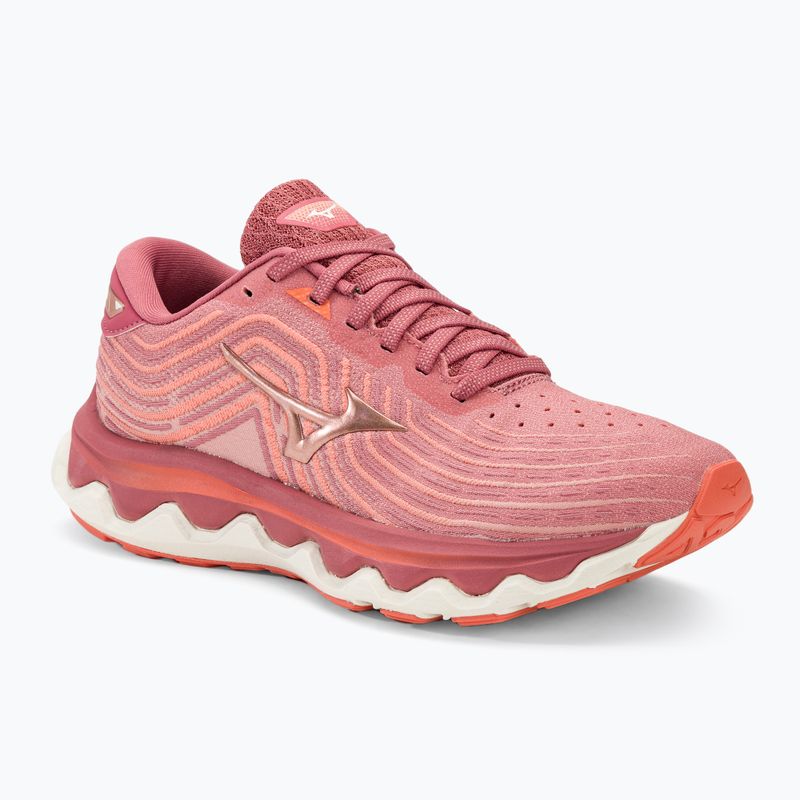 Buty do biegania damskie Mizuno Wave Horizon 6 garnet rose/rose copper/persimmon