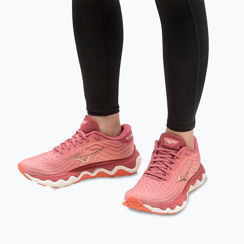 Buty do biegania damskie Mizuno Wave Horizon 6 garnet rose/rose copper/persimmon 4