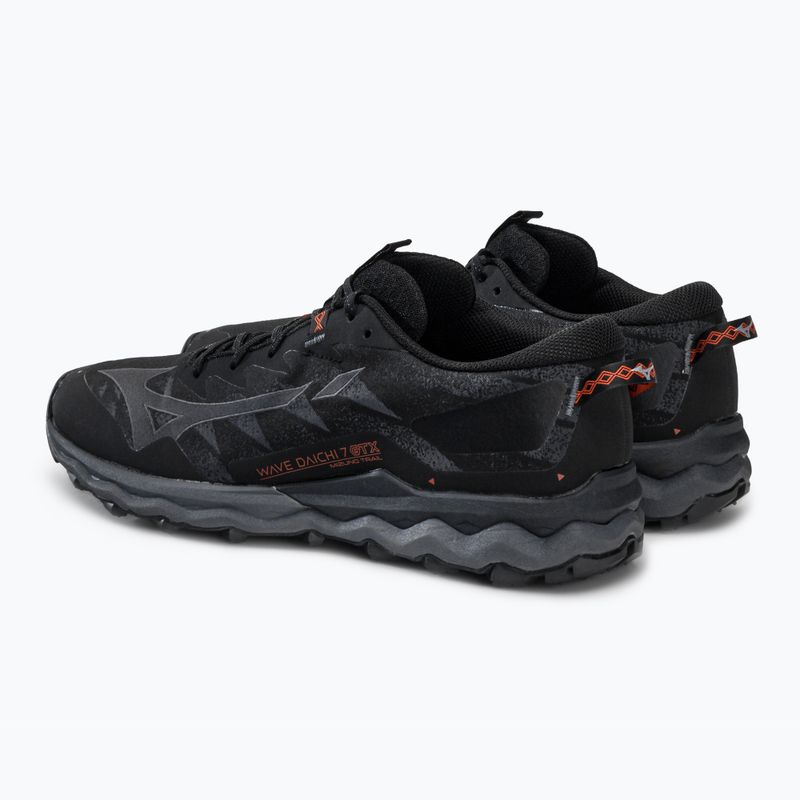 Buty do biegania męskie Mizuno Wave Daichi 7 GTX czarne J1GJ225638 3