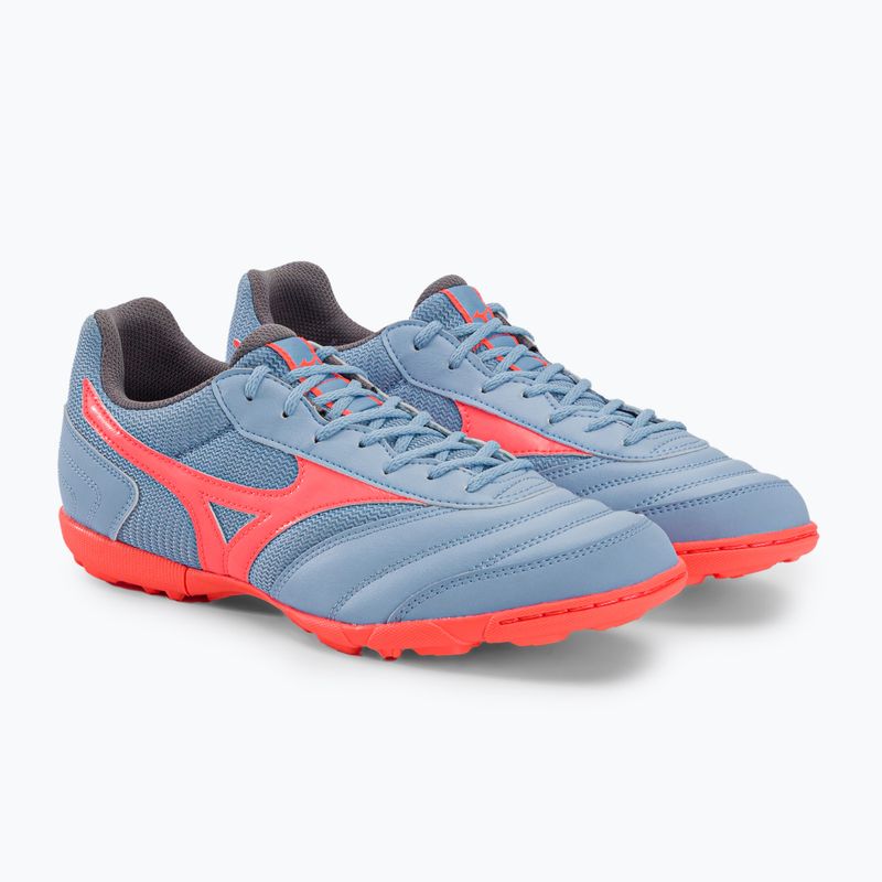 Buty piłkarskie męskie Mizuno Morelia Sala Classic TF placid blue/neon flame 5