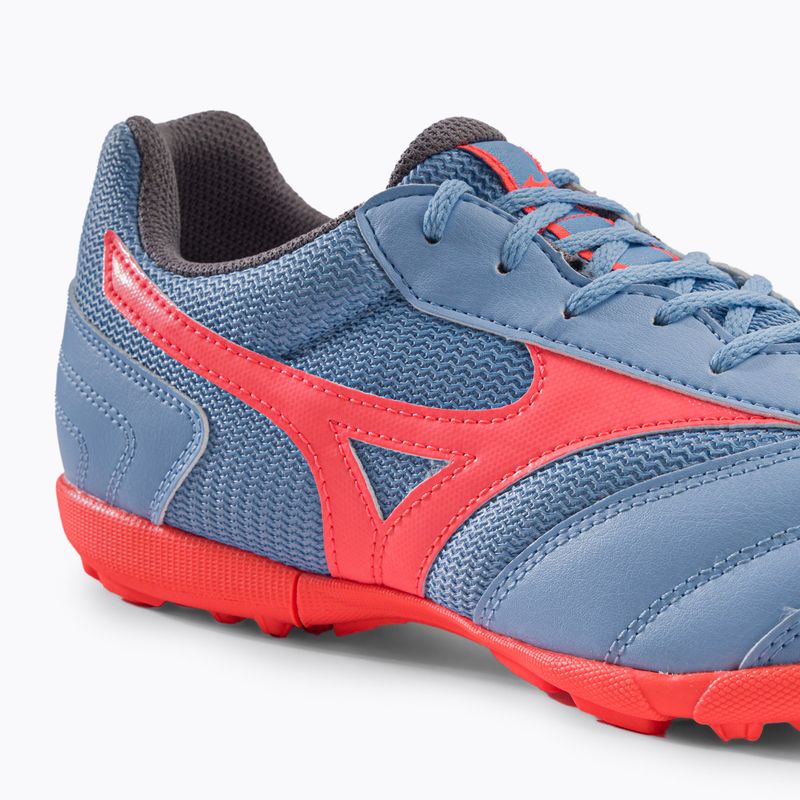 Buty piłkarskie męskie Mizuno Morelia Sala Classic TF placid blue/neon flame 8