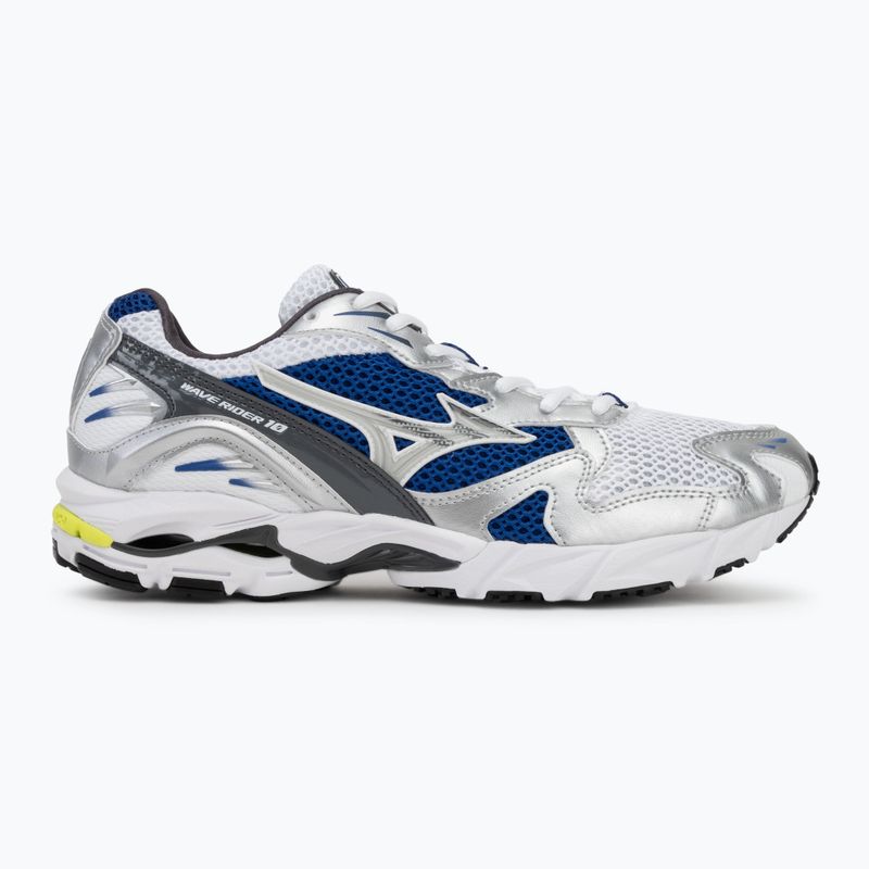 Buty męskie Mizuno Wave Rider 10 white/silver/surf the web 2