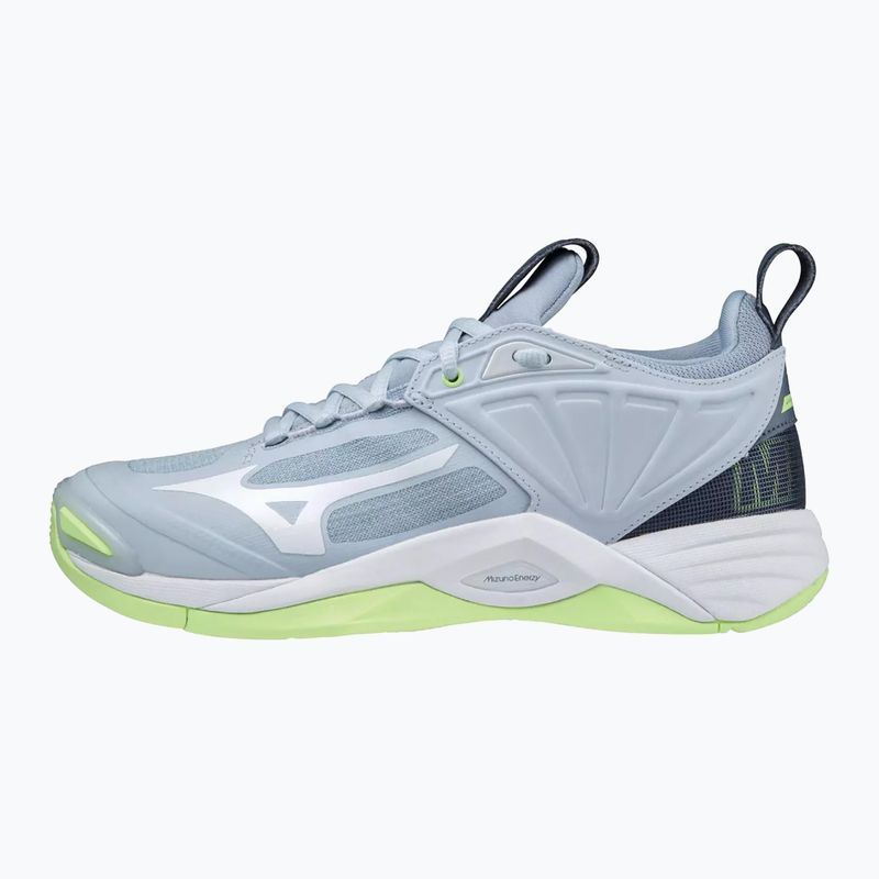Buty do siatkówki damskie Mizuno Wave Momentum 2 heather/white/neo lime 11