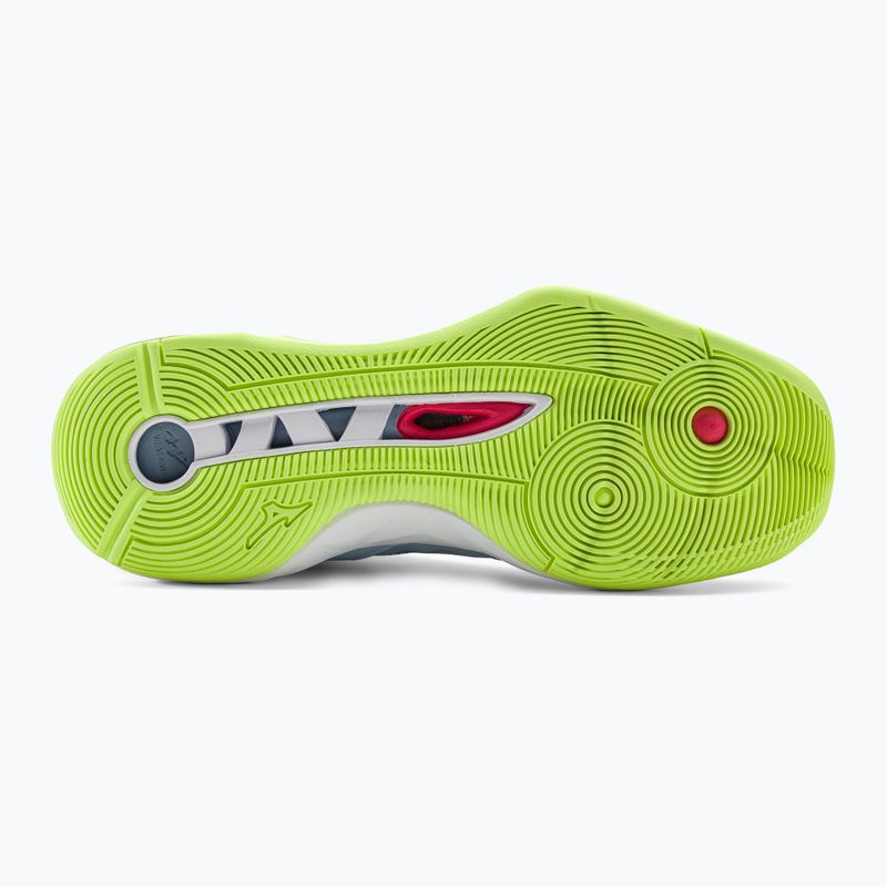 Buty do siatkówki damskie Mizuno Wave Momentum 2 heather/white/neo lime 5