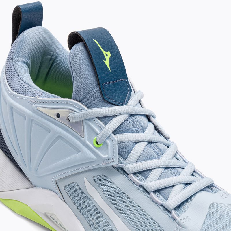 Buty do siatkówki damskie Mizuno Wave Momentum 2 heather/white/neo lime 8