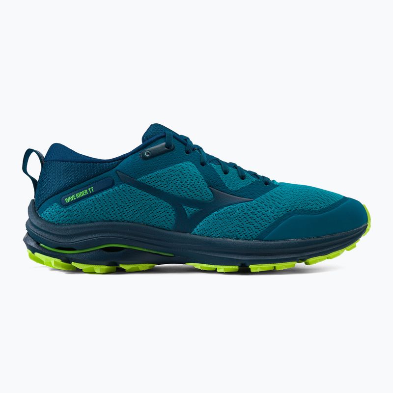 Buty do biegania męskie Mizuno Wave Rider TT algiers blue/ gibraltar sea/ neo lime 2