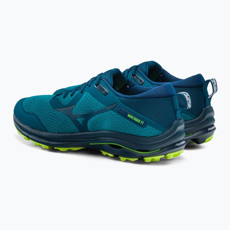 Buty do biegania męskie Mizuno Wave Rider TT algiers blue/ gibraltar sea/ neo lime 3