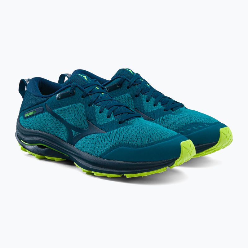 Buty do biegania męskie Mizuno Wave Rider TT algiers blue/ gibraltar sea/ neo lime 5