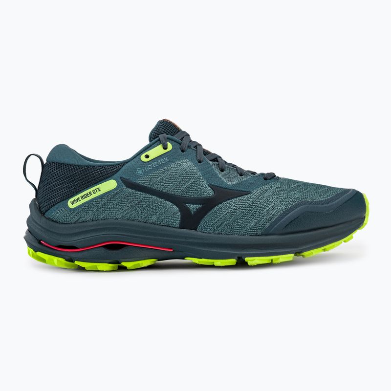Buty do biegania męskie Mizuno Wave Rider GTX orion blue/ orion blue/ neo lime 2