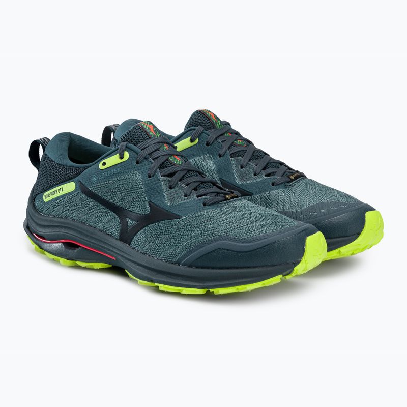 Buty do biegania męskie Mizuno Wave Rider GTX orion blue/ orion blue/ neo lime 5