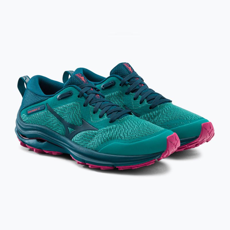 Buty do biegania damskie Mizuno Wave Rider TT lagoon/ moroccan blue/ pink peacock 5