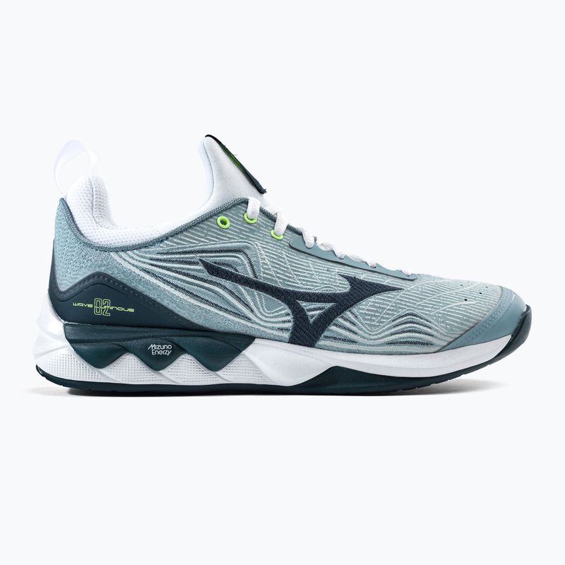 Buty do siatkówki Mizuno Wave Luminous 2 stone blue/stratified sea/neo lime 2