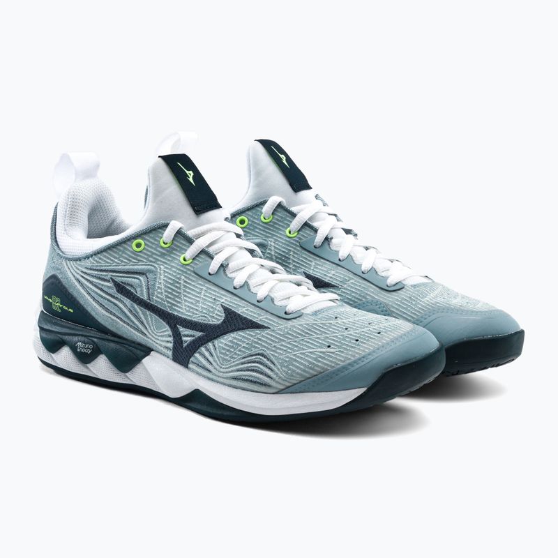 Buty do siatkówki Mizuno Wave Luminous 2 stone blue/stratified sea/neo lime 5