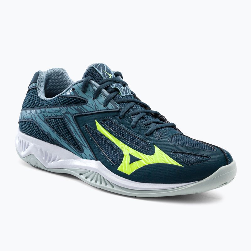 Buty do siatkówki męskie Mizuno Thunder Blade 3 niebieskie V1GA217038