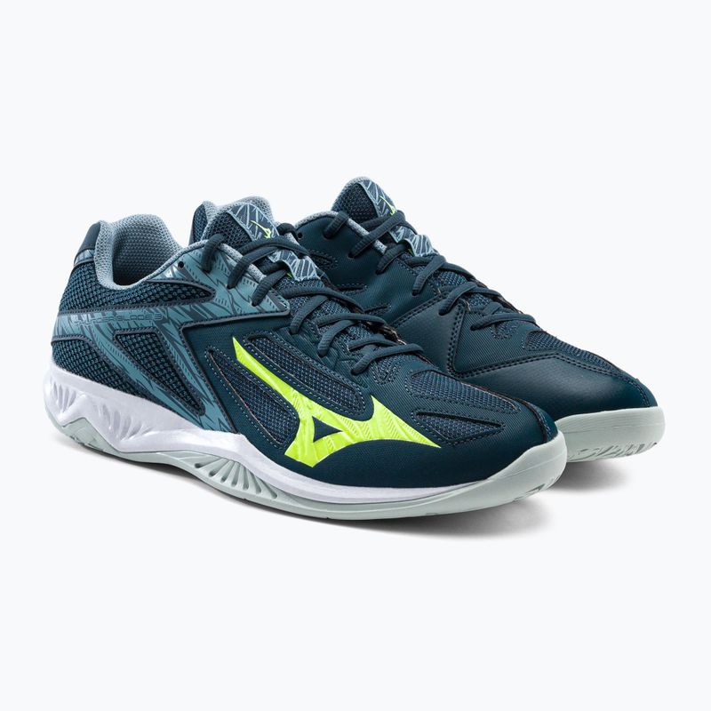 Buty do siatkówki męskie Mizuno Thunder Blade 3 niebieskie V1GA217038 5