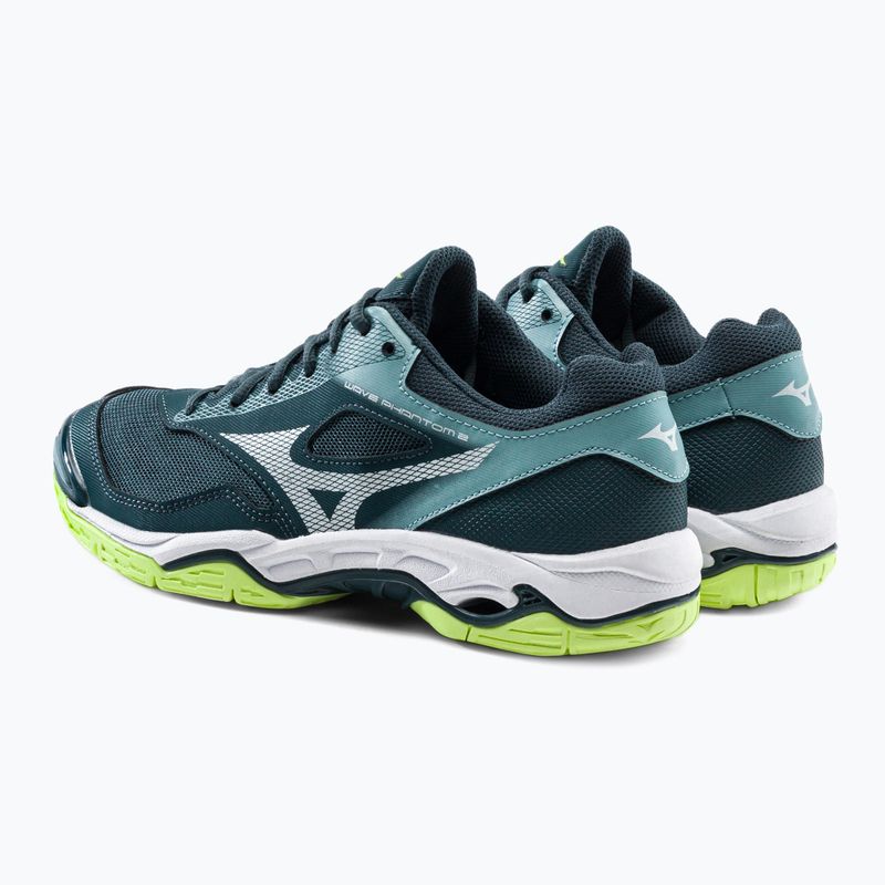 Buty do piłki ręcznej męskie Mizuno Wave Phantom 2 niebieskie X1GA206038 3