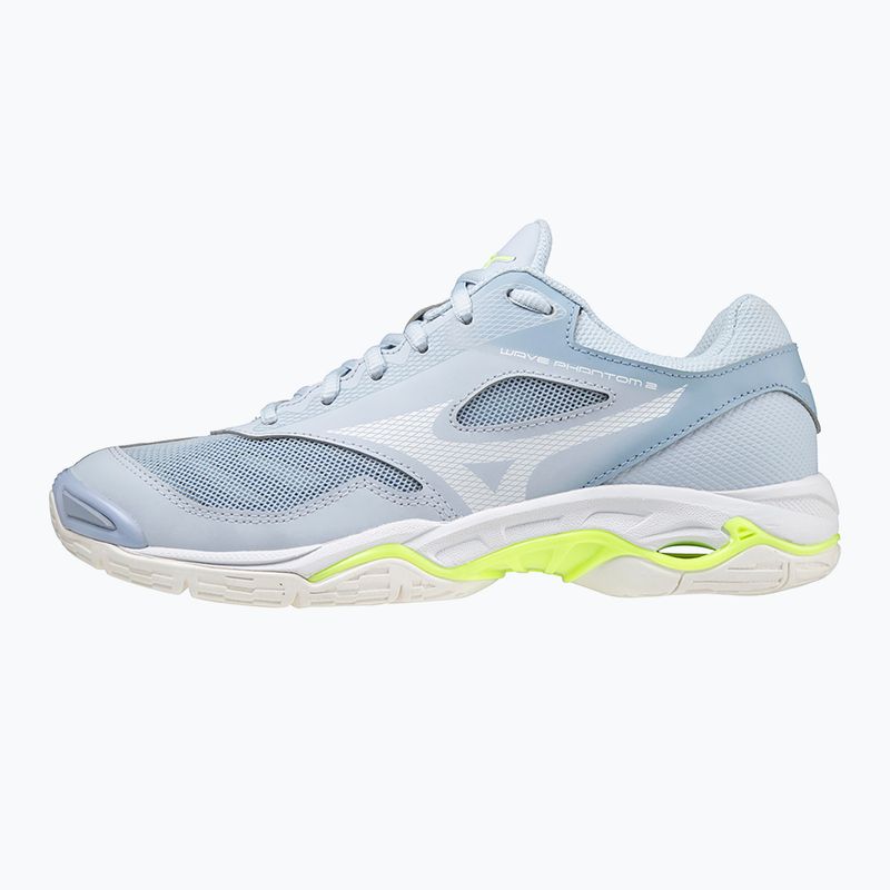 Buty do piłki ręcznej damskie Mizuno Wave Phantom 2 niebieskie X1GB206002 9