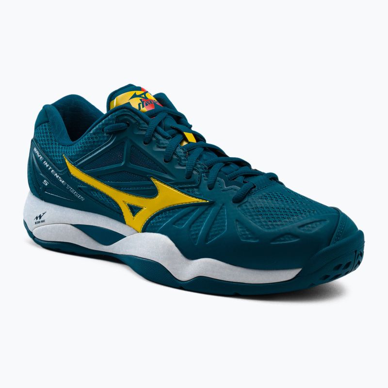 Buty do tenisa męskie Mizuno Wave Intense Tour 5 AC niebieskie 61GA190030